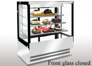 Anti Fog Square Cake Display Refrigerator Food Display