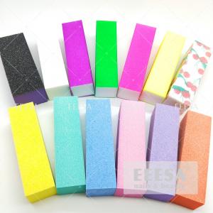 China Disposable Sponge  Fingernail Buffer Block Customized  Color 6 Ways 4 Ways wholesale
