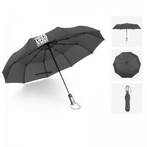 China Custom Brand LOGO  46   Windproof Automatic Folding Umbrella 10 Ribs Compact  Travel Umbrella on sale
