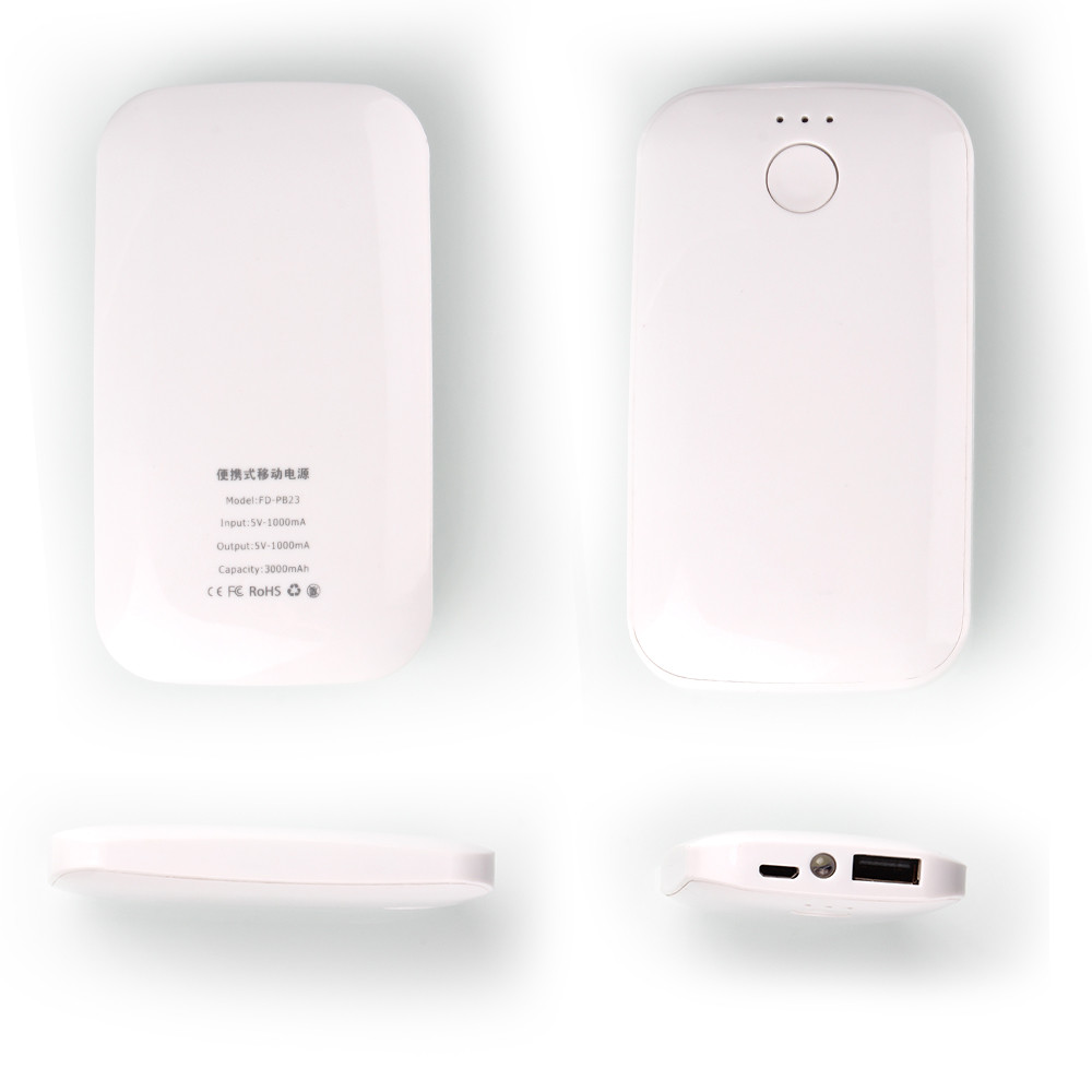 Mobile Portable Mini Power Bank 3000mAh Polymer Battery for Promotional Gift for sale