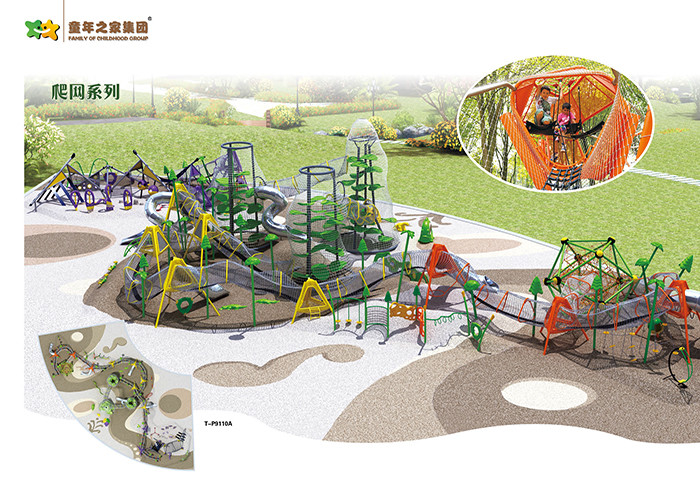 China Different Combinations Adventure Playground Equipment , Outdoor Playground Equipment wholesale