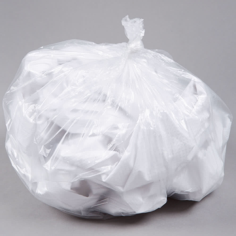China 6 Micron 17&quot; X 18&quot; Dustbin Garbage Bag High Density Can Liners Clear Film wholesale