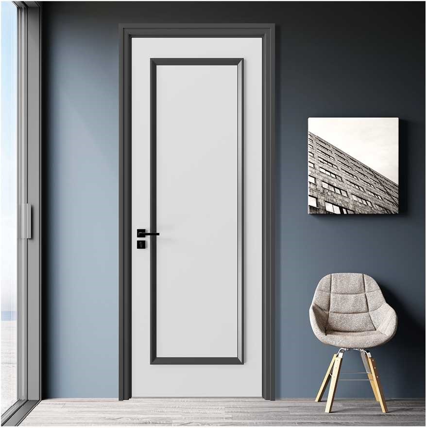 China Simple Design Wooden House Doors / Custom Wood Interior Doors 1100mm Max Width wholesale