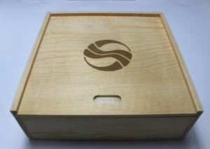 China Custom Decorative Wooden Box With 4 compartments , Pine Storage Box wholesale