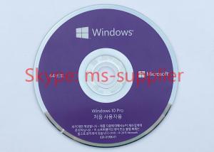 China Microsoft Win 10 Pro OEM 64 Bit Korean 1 Pack DSP DVD Original Sealed Version1703 wholesale