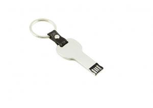 China Key Shape Metal Leather USB Fl 64Gb Pendrive 32Gb U Disk Waterproof Usb 2.0 Memory wholesale