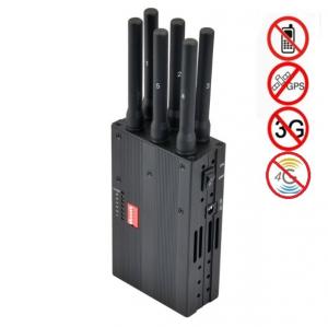 China 6 Antenna High Power Portable Cell Phone Signal Jammer Blocking GSM 3G 4G LTE WIMAX GPS wholesale