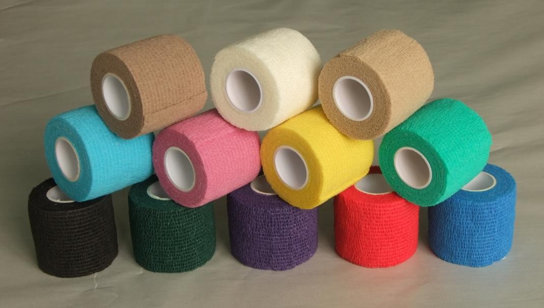 China Colored Cohesive Flexible Bandage Elastic Non-Woven Substrate With Breathable wholesale