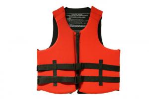 China Kayak Neoprene Sport Life Jackets Floating Red Color Adult Size SGS Listed wholesale