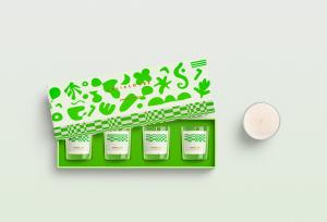 China Green Printing Base And Lid Box Soy Candle Gift Box Packaging on sale