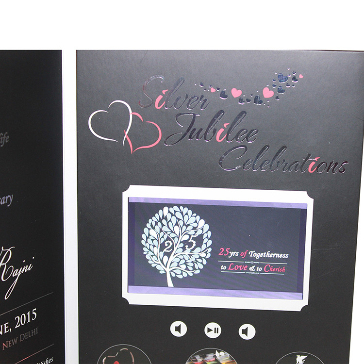 China VIF Free Sample Limited Buttons function lcd video business cards Full colors digital lcd video mailer wholesale