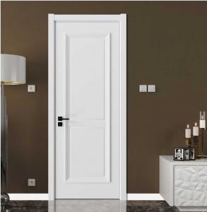 China Elegant Modern Wood Panel Door For Hotel With Locks White Color VF-611 wholesale