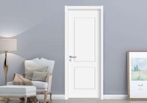 China Painted Internal Flush Doors , Customized Size White Flush Oak Veneer Internal Doors wholesale