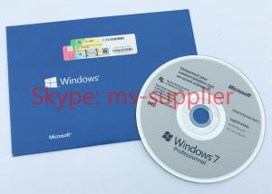 China Windows 7 Professional English / Italian / French / Polish Genuine Windows 7 Pro 32 BIT 64 Bit DVD wholesale