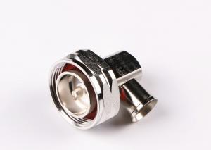China Quick Installation 7/16 Din Male Plug Right Angle Solder Connector for 1/2'' Superflexible Cable wholesale