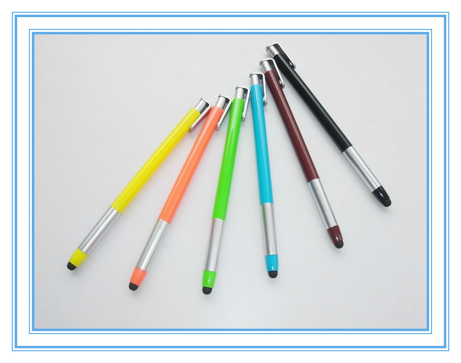 China retractable plastic stylus pen, click touch promotion pen wholesale