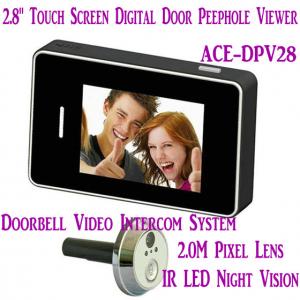 China 2.8" LCD Screen Digital Peephole Viewer Doorbell Video Camera Recorder Access Control DVR wholesale