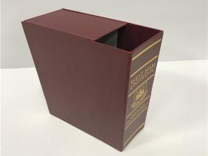 China Book Shaped Cardboard Gift Packaging Boxes Completely Spread Out And Placed wholesale