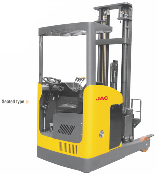 China Seated Type 1 Ton Electric Reach Fork Truck Counterbalanced For Warehouses wholesale