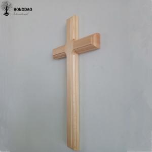 China Un Finished Laser Cut Handmade Wooden Crosses Door Wall Decor With Hanger wholesale