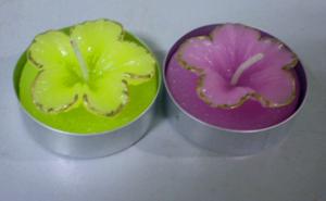 China Scented candle in flower shape on sale