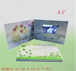 China Promotional Video In Print Brochure With LCD Sound Modules And Rechargeable Battery wholesale