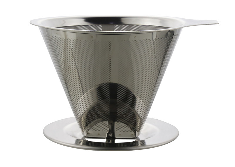 China Laser LOGO 304 Stainless Steel Coffee Dripper / Metal Coffee Dripper wholesale