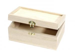 China Large Jewellery Box , Engraved Wooden Jewelry Box With Custom Made Logo wholesale