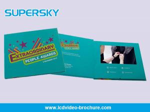 China Portable Folder Video In Print Brochure , HD 1080P LCD Video Card LCD Support wholesale