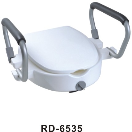 China Elevated Toilet Seat Bathroom Assistive Devices Removable Arms Medical Elderly With Lid wholesale