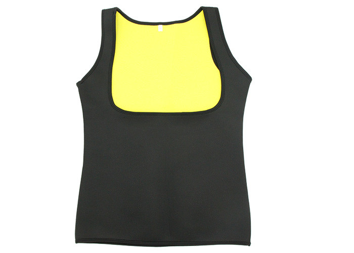 China Black Yellow 4mm Neoprene Body Shaper Slimming Vest For Ladies Keep Body Hot wholesale