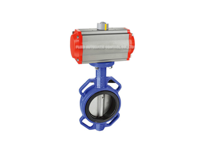 China Wafer Type Actuator Pneumatic Butterfly Valve Dn50-Dn1000 on sale