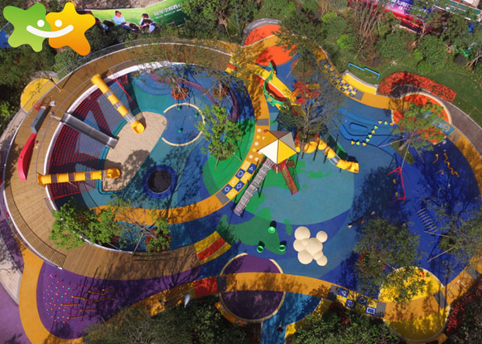 China Children Outdoor Playground Plastic Slide Amusement Park Equipment In Residential Area wholesale