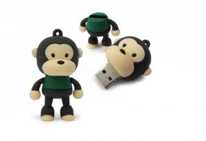 China Data Storage PVC USB Flash Drive , Cute  Monkey Usb Flash Drive  Pen Drive wholesale