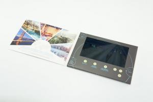 China Videopak Customized Hardcover Digital Lcd Video Brochure 7 Inch In Folder IPS Screen wholesale