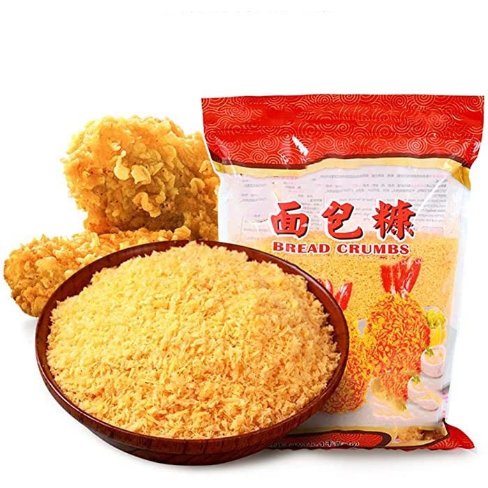 Yellow Panko Dried Breadcrumbs 4 - 5mm For Fried Foods for sale