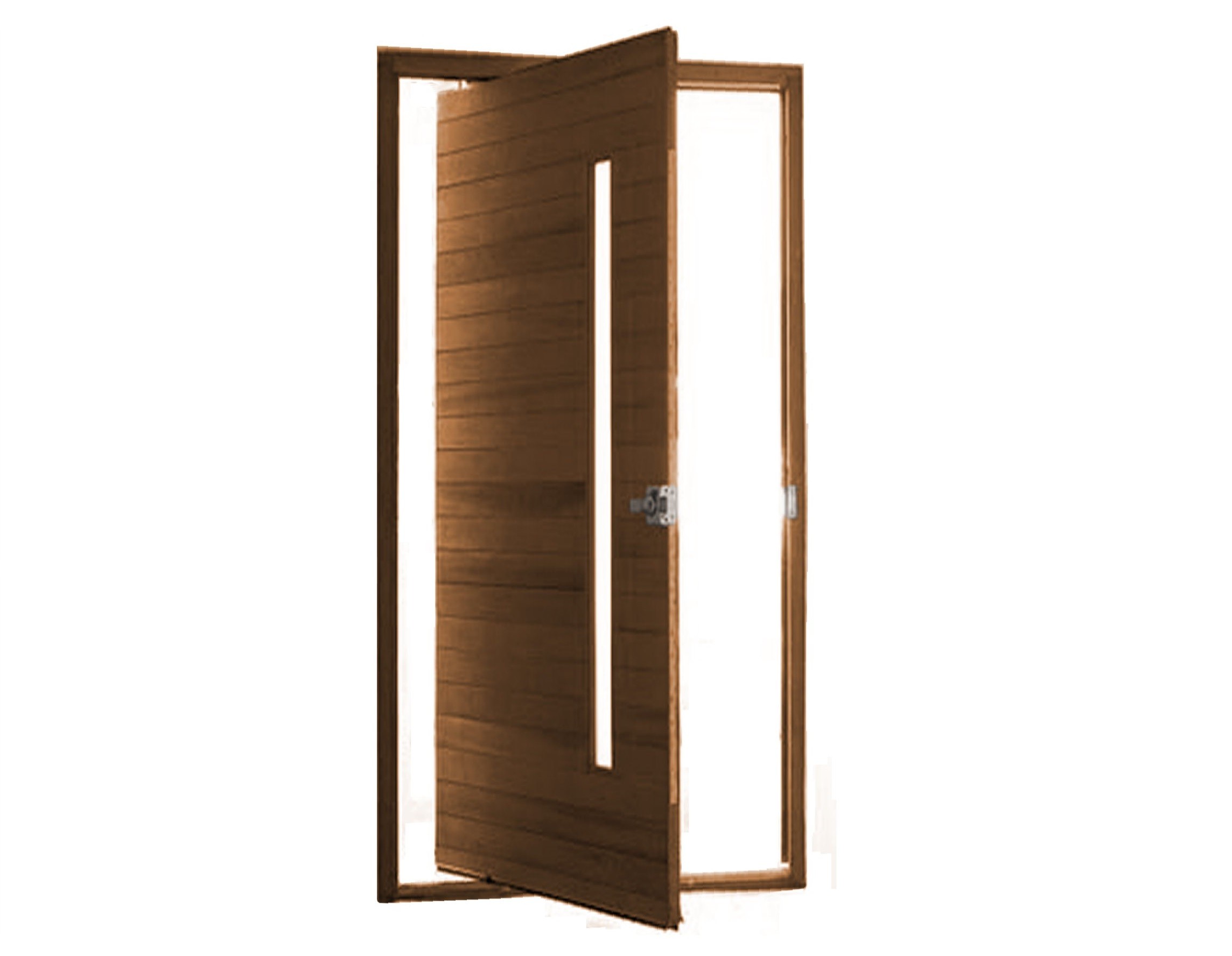 China Pivot Glass Entrance Interior Wood Doors , Stopper Oak Rubber Solid Wood Door wholesale
