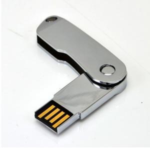 China Metal Promotion Gift Mini USB Flash Drive OEM Logo Printing  Swivel / Twist wholesale