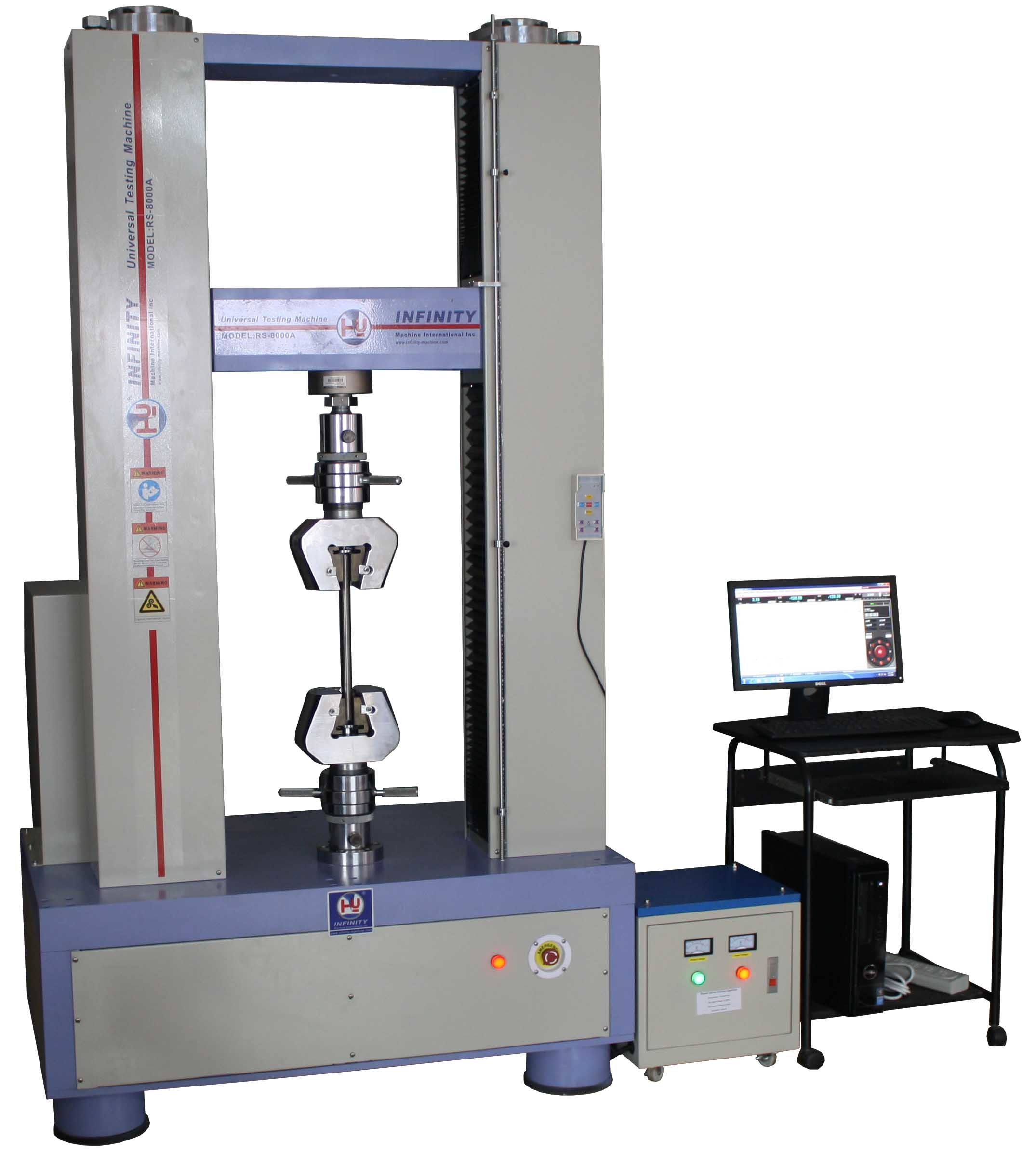 Electronic Plastic Testing Machines , Plastic Testing Instruments 300KN Capacity for sale