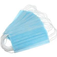 China Anti Dust Disposable Non Woven Face Mask Blue Color Help Limit Germs Spread wholesale