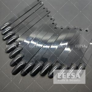 China Foldable Artificial Nail Tips  Round Shape Black Natural Clear Color wholesale