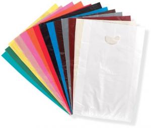 China Die Cut Handle Plastic Retail Gift Bags LDPE Material For Shopping wholesale