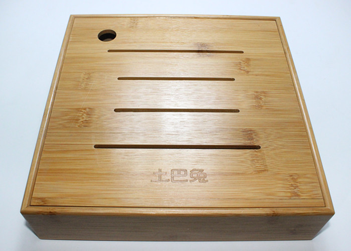 China Bamboo Display Box, Wooden Tea Storage Box With 4 Compartments And Lids wholesale