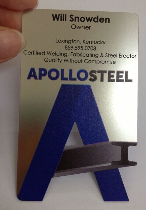 China Stainless Steel Customized Matt Black Business Metal Card on sale
