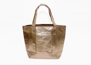 China washable kraft paper tote shopping bags rose gold ladies Hand Tote bags handbags wholesale