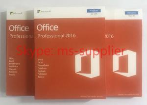 China Microsoft Office 2016 Professional Plus + Open License Software + COA License 1 pc + DVD  / USB Retailbox wholesale