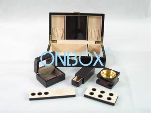 China Painted Wooden Boxes Packaging For Aromer Burner Set , Women Perfume Gift Sets wholesale