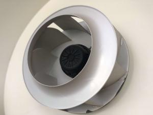 China 2657 Rpm Al Alloy Backward Inclined Centrifugal Fan 280mm Impeller wholesale
