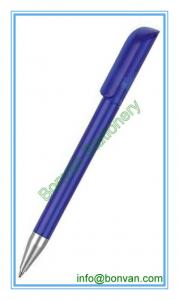China plastic slogan ball pen, slogan gift ball pen in twist action wholesale