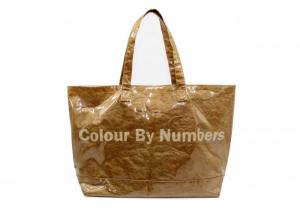 China Fashion Folding Shopping Bags Large Size Recycled Tyvek Paper Bag PVC Cover wholesale